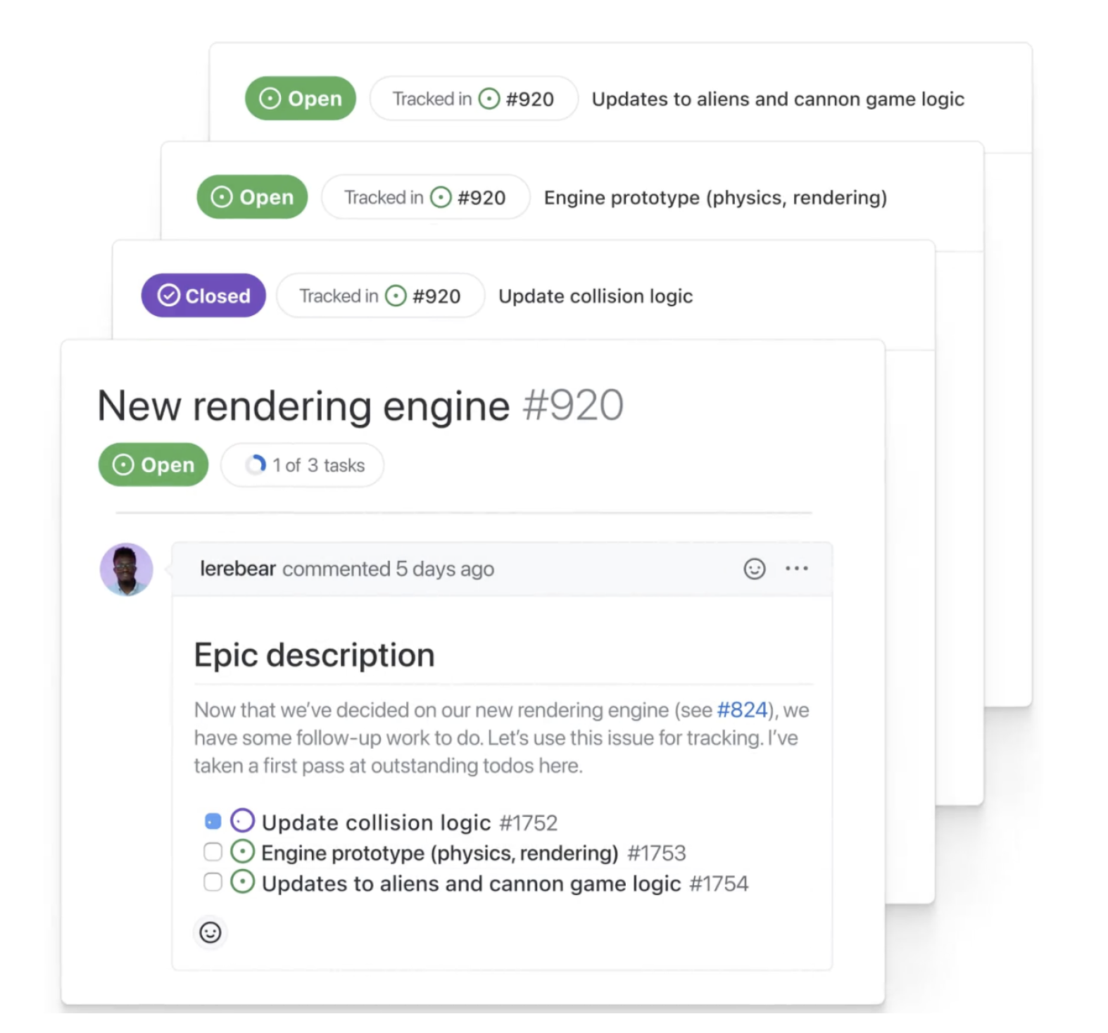github project actionable tasks 2