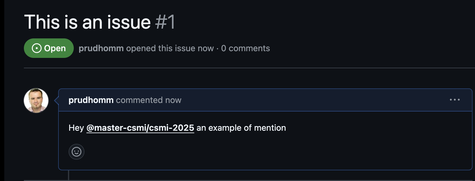 Message Mention