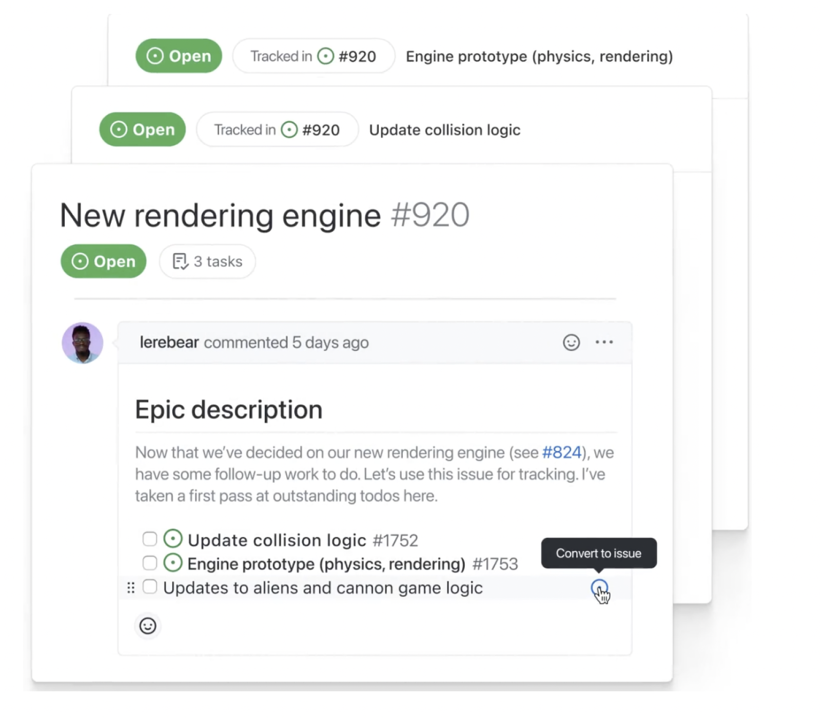 github project actionable tasks 1